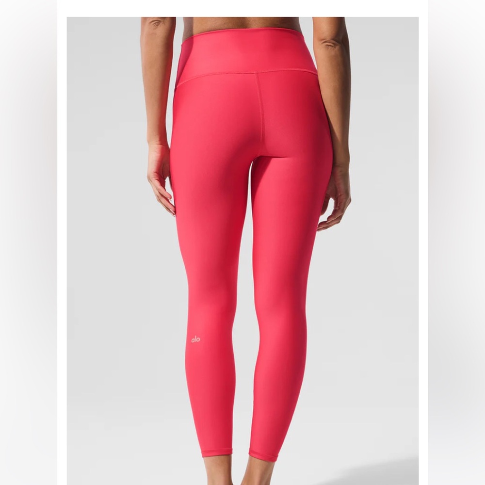 ALO Yoga red Leggings Stretch - Picture 2 of 6
